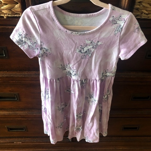 Wonder Nation pink unicorn dress with pockets in size S (6-6x) - Picture 1 of 5